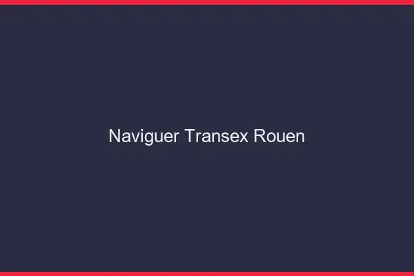 Naviguer Transex Rouen