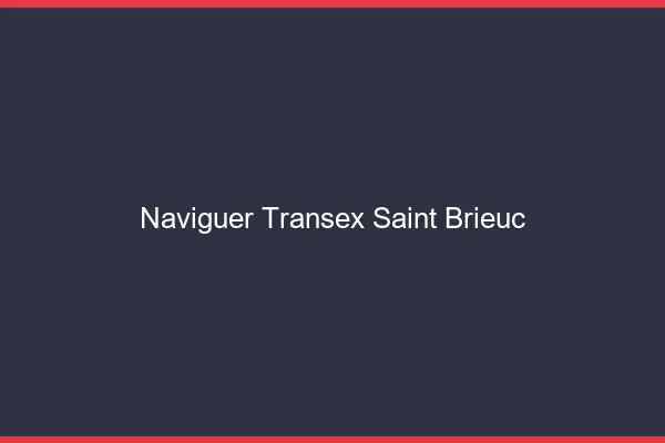 Naviguer Transex Saint-Brieuc