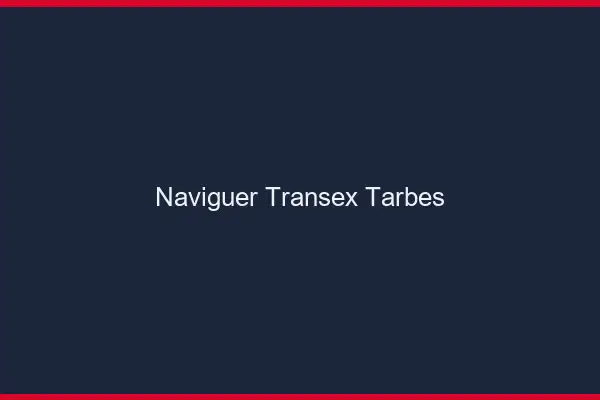 Naviguer Transex Tarbes