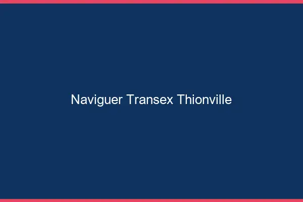 Naviguer Transex Thionville