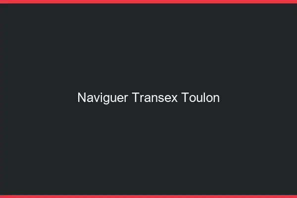 Naviguer Transex Toulon
