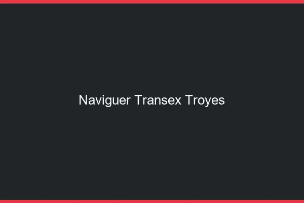 Naviguer Transex Troyes