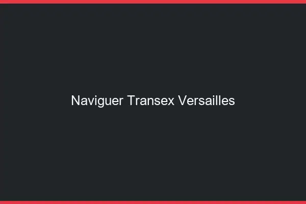 Naviguer Transex Versailles