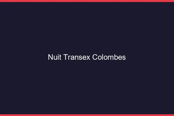 Nuit Transex Colombes