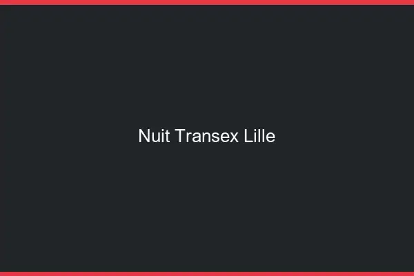 Nuit Transex Lille