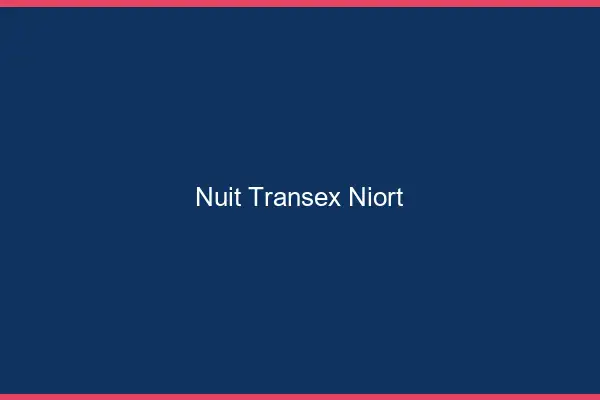 Nuit Transex Niort