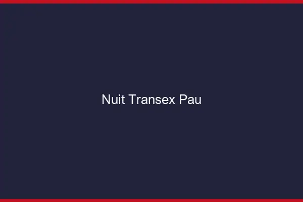 Nuit Transex Pau