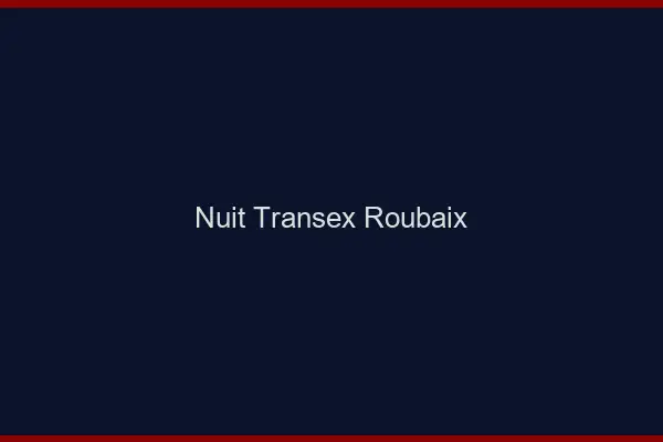 Nuit Transex Roubaix
