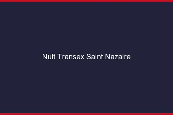Nuit Transex Saint-Nazaire