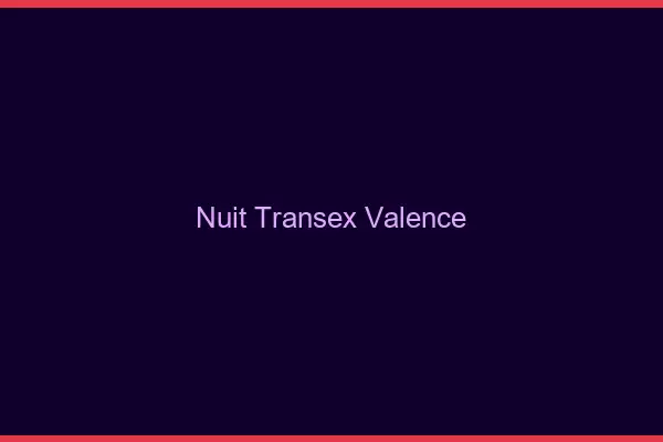 Nuit Transex Valence