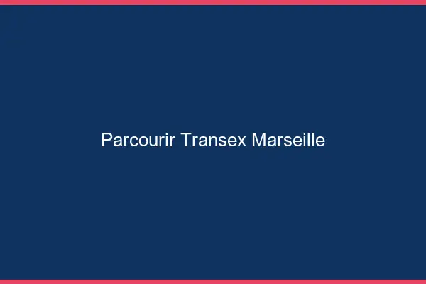 Parcourir Transex Marseille