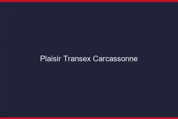 Plaisir Transex Carcassonne