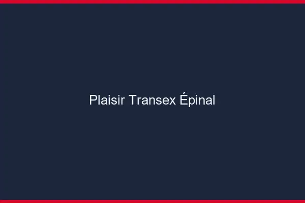Plaisir Transex Épinal