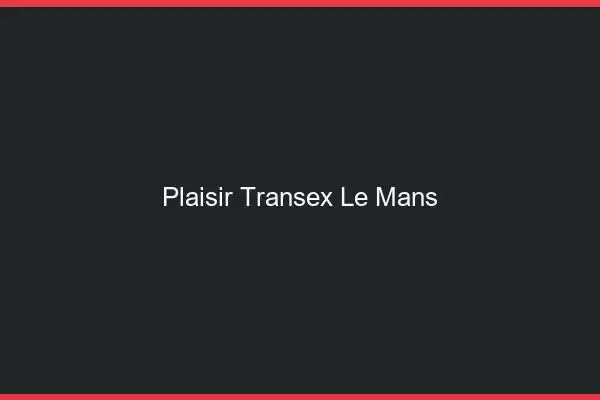 Plaisir Transex Le Mans