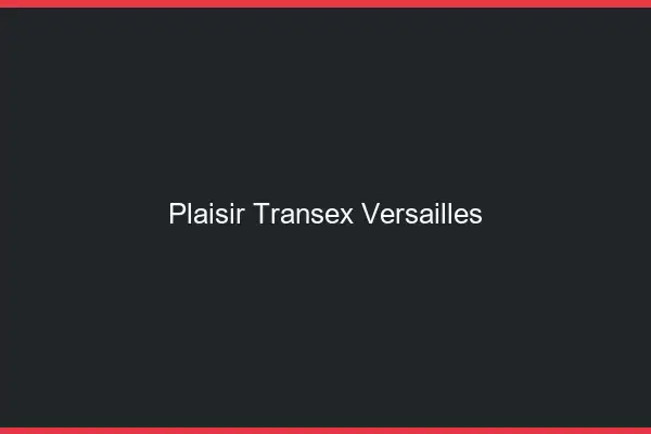 Plaisir Transex Versailles