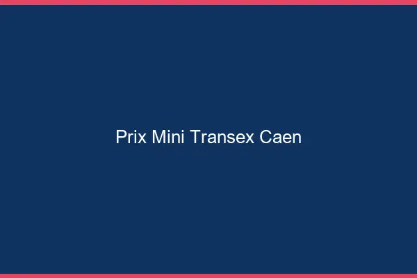 Prix Mini Transex Caen