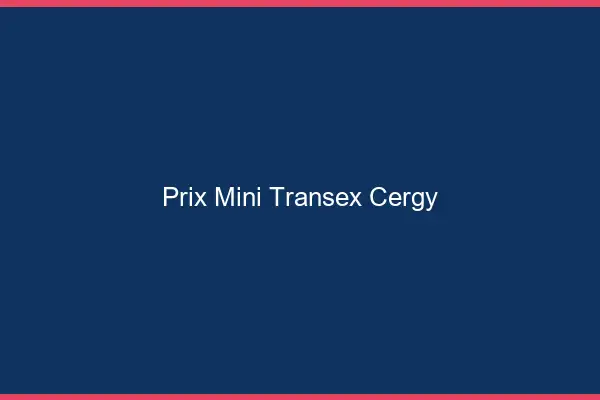 Prix Mini Transex Cergy