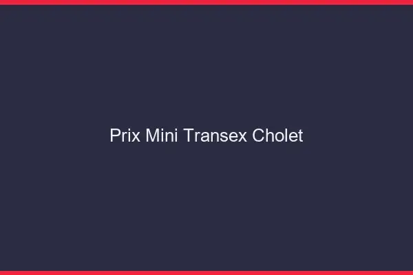 Prix Mini Transex Cholet