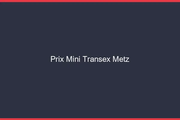 Prix Mini Transex Metz