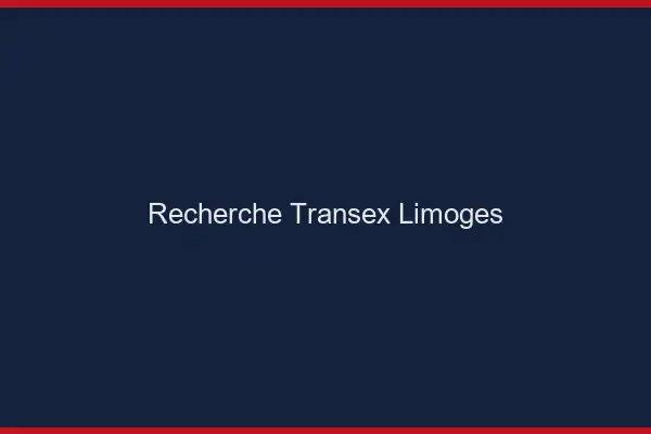 Recherche Transex Limoges