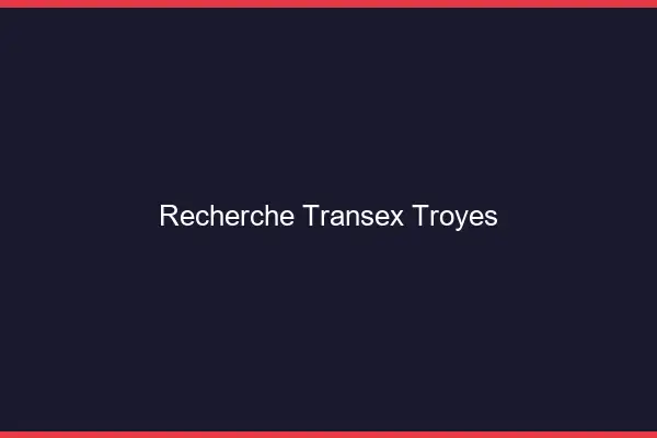 Recherche Transex Troyes