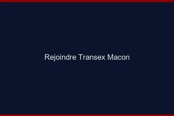 Rejoindre Transex Mâcon