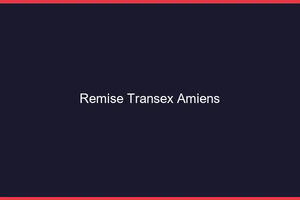 Remise Transex Amiens