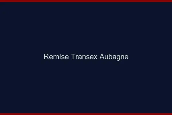 Remise Transex Aubagne