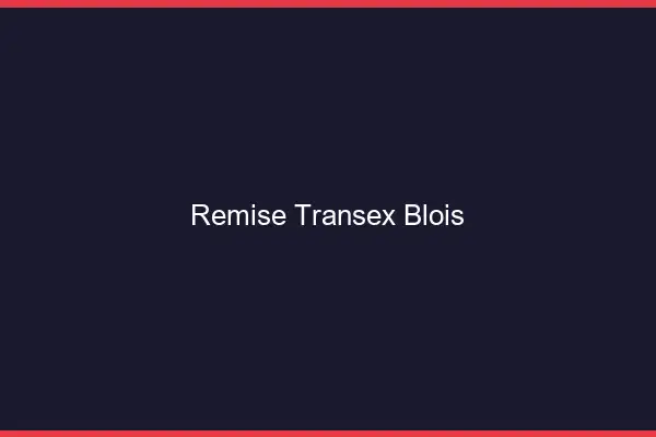 Remise Transex Blois