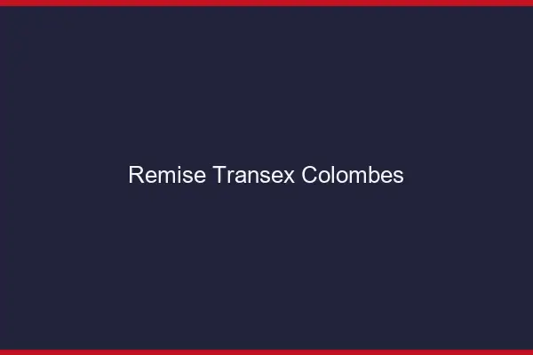 Remise Transex Colombes