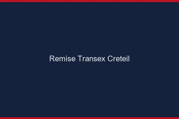 Remise Transex Créteil