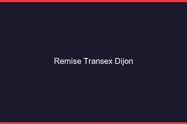 Remise Transex Dijon