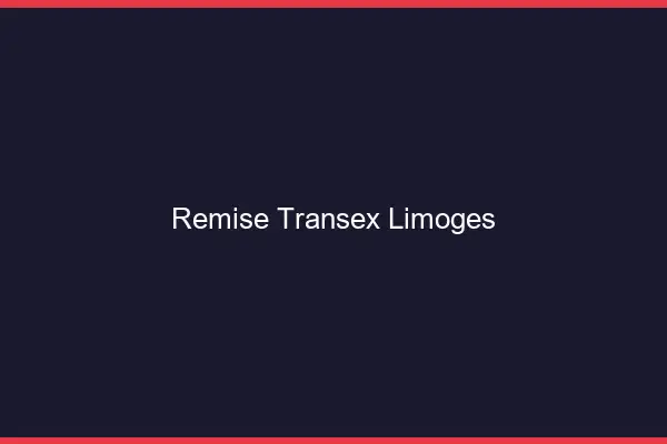 Remise Transex Limoges