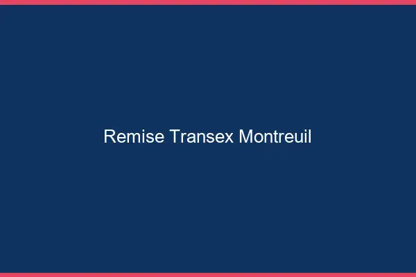 Remise Transex Montreuil