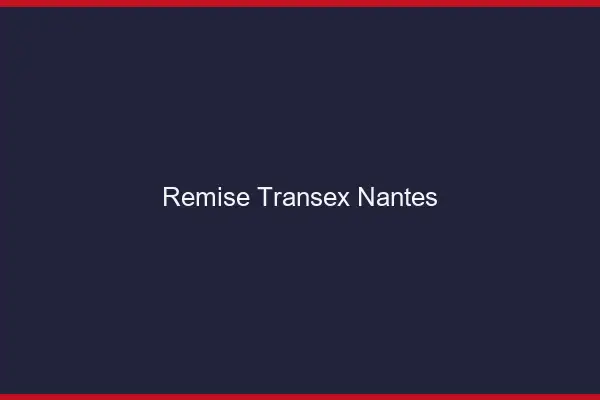 Remise Transex Nantes