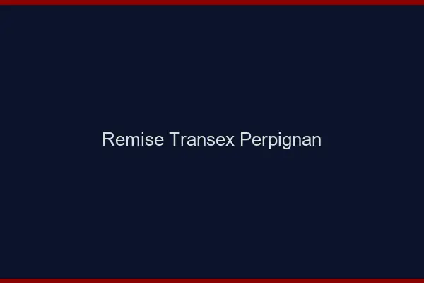 Remise Transex Perpignan