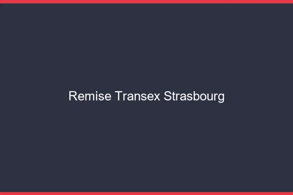 Remise Transex Strasbourg