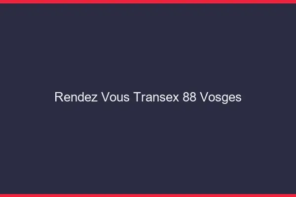 Rendez-Vous Transex 88 Vosges