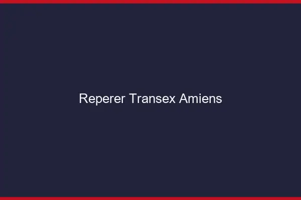 Repérer Transex Amiens