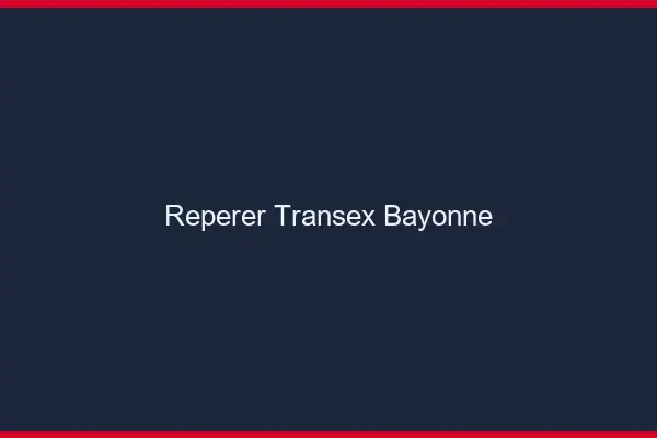 Repérer Transex Bayonne