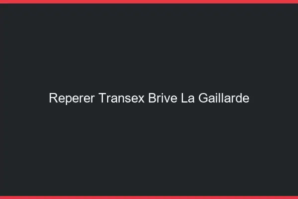 Repérer Transex Brive-la-Gaillarde