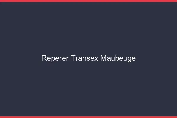 Repérer Transex Maubeuge