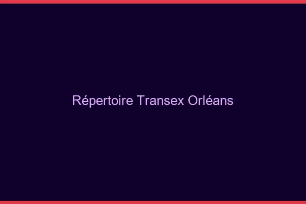 Répertoire Transex Orléans