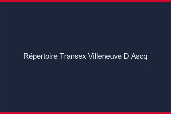 Répertoire Transex Villeneuve-d'Ascq