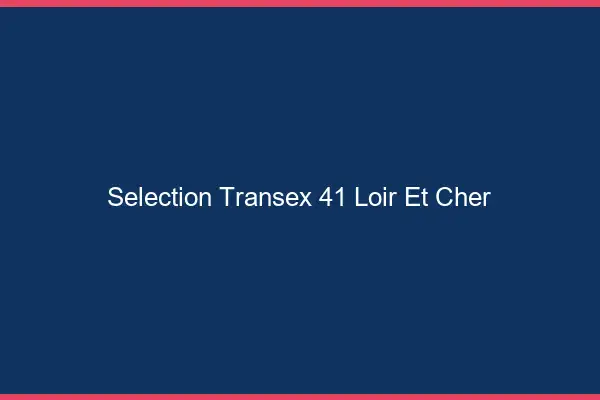 Sélection Transex 41 Loir Et Cher