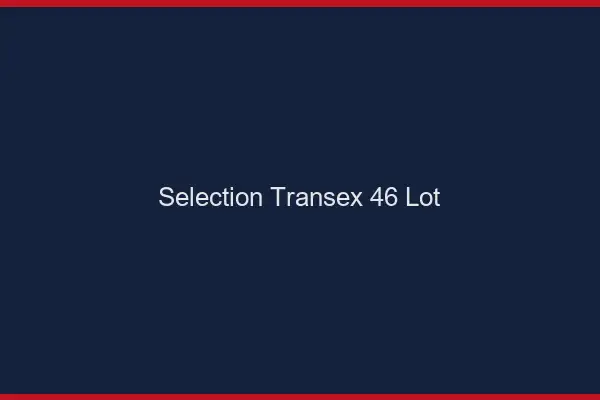 Sélection Transex 46 Lot