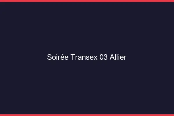 Soirée Transex 03 Allier