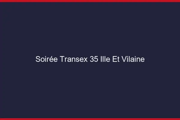 Soirée Transex 35 Ille Et Vilaine