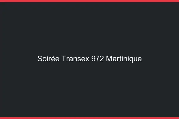 Soirée Transex 972 Martinique