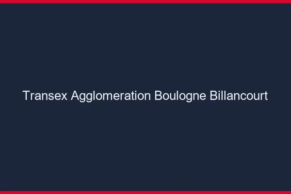 Transex Agglomération Boulogne-Billancourt